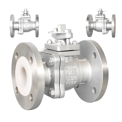 은색 PTFE 가루 공 밸브 Q41F46-16P 부식 저항성 높은 신뢰성