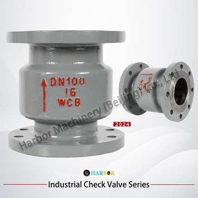 H42H-16/25C OEM 지원과 함께 주사철 수직 단방향 플랜지 체크 밸브