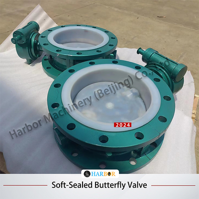 철강 터빈 완전히 PTFE 가루 플랜지 버터플라이 밸브 D341F46-16C 산업용