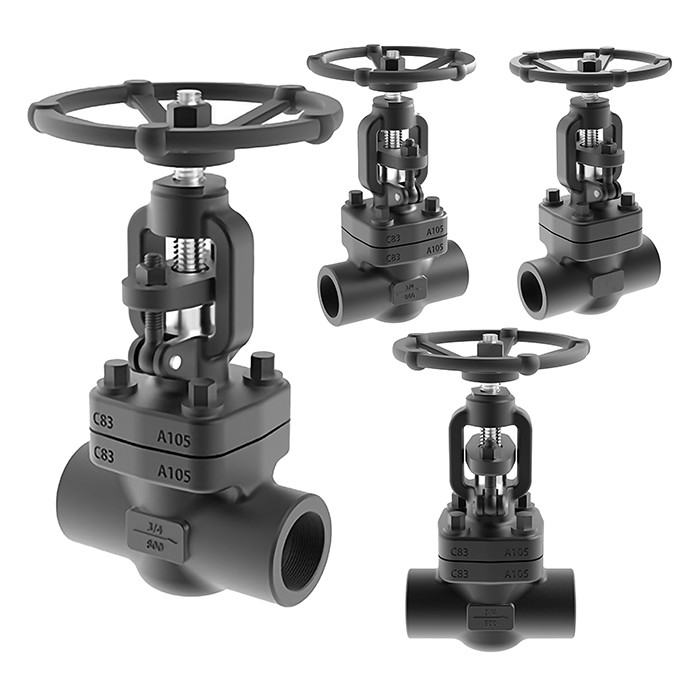 DN15-DN50 고온 탄소 강철 단단한 밀폐 스레드 된 수동 구구 밸브 Z/J61/11H-800LB